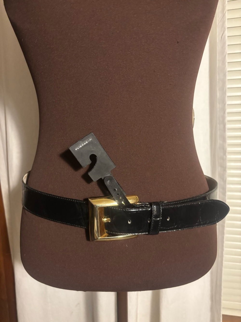Elizabeth Claiborne Patent Leather Belt-XL-NWT